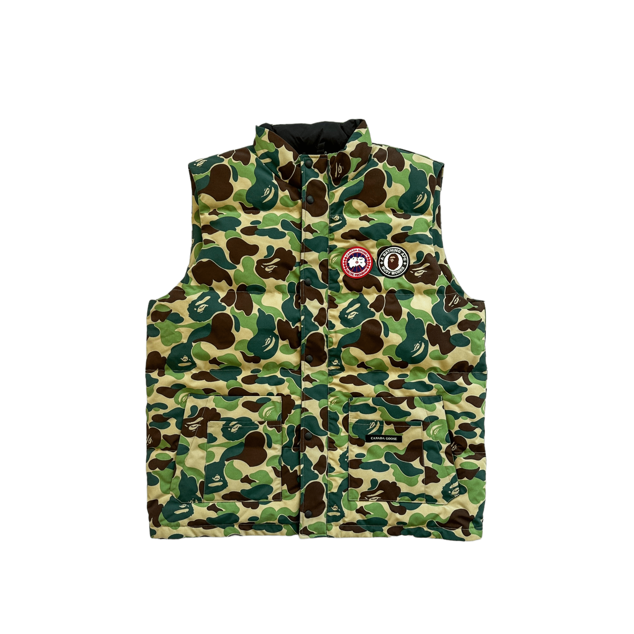 Canada Goose Bape Green Camouflage Freestyle Men's Vest - Morely TrendsCanada Goose Type here:)