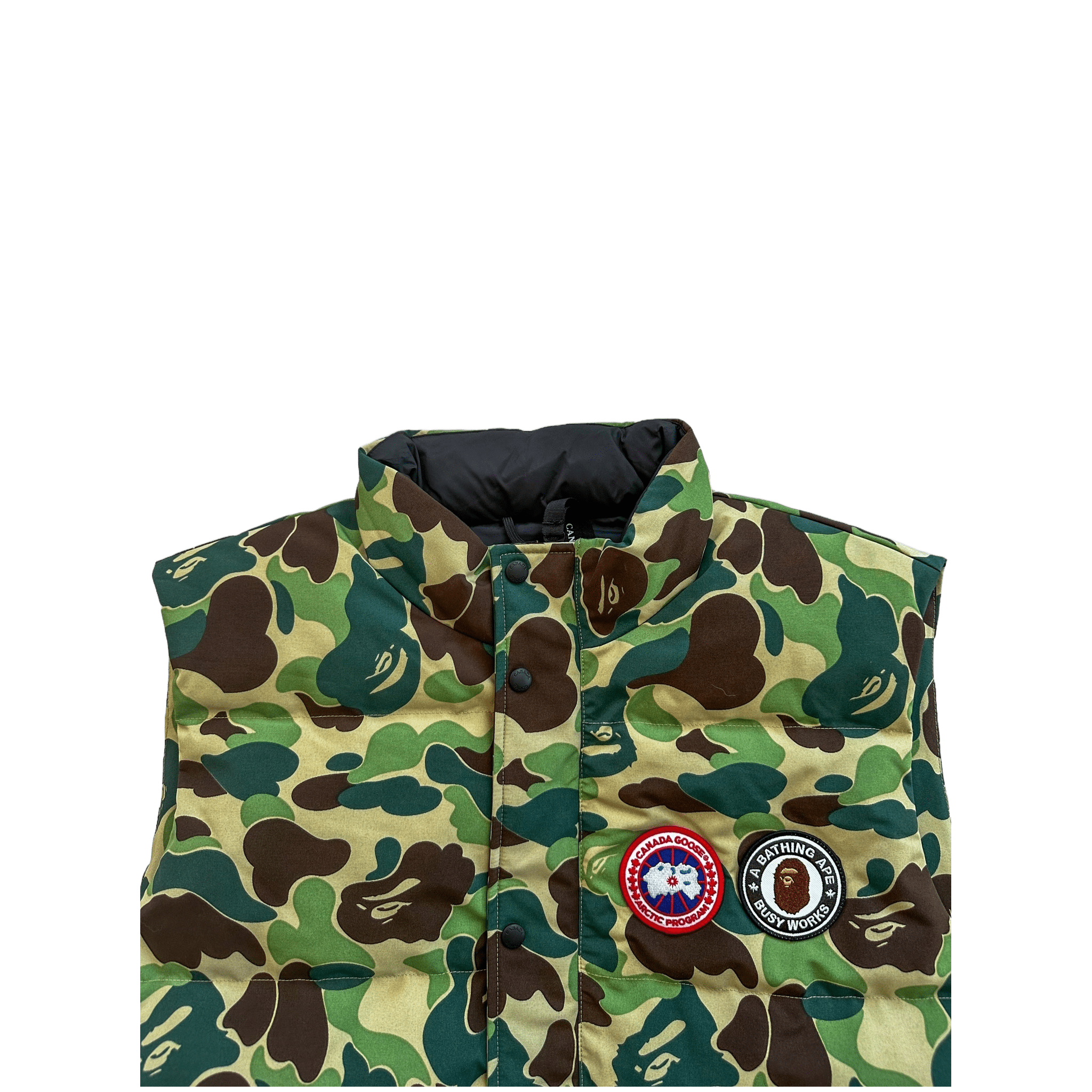 Canada Goose Bape Green Camouflage Freestyle Men's Vest - Morely TrendsCanada Goose Type here:)