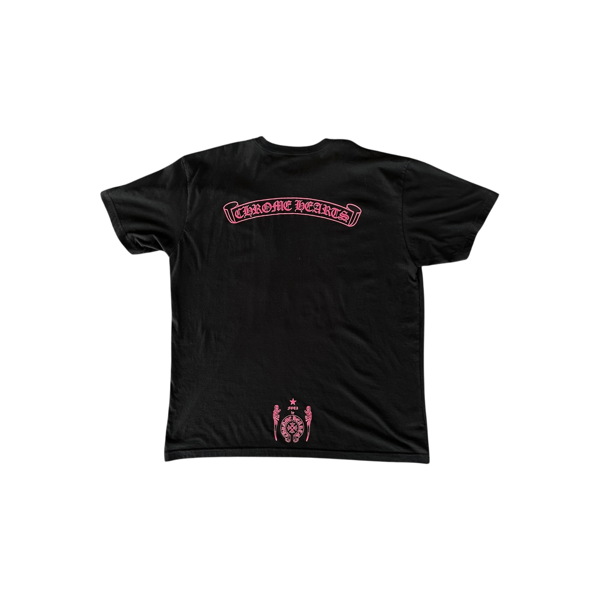 Chrome Hearts Black & Pink Foti Graphic T-Shirt - Morely TrendsChrome Hearts Type here:)