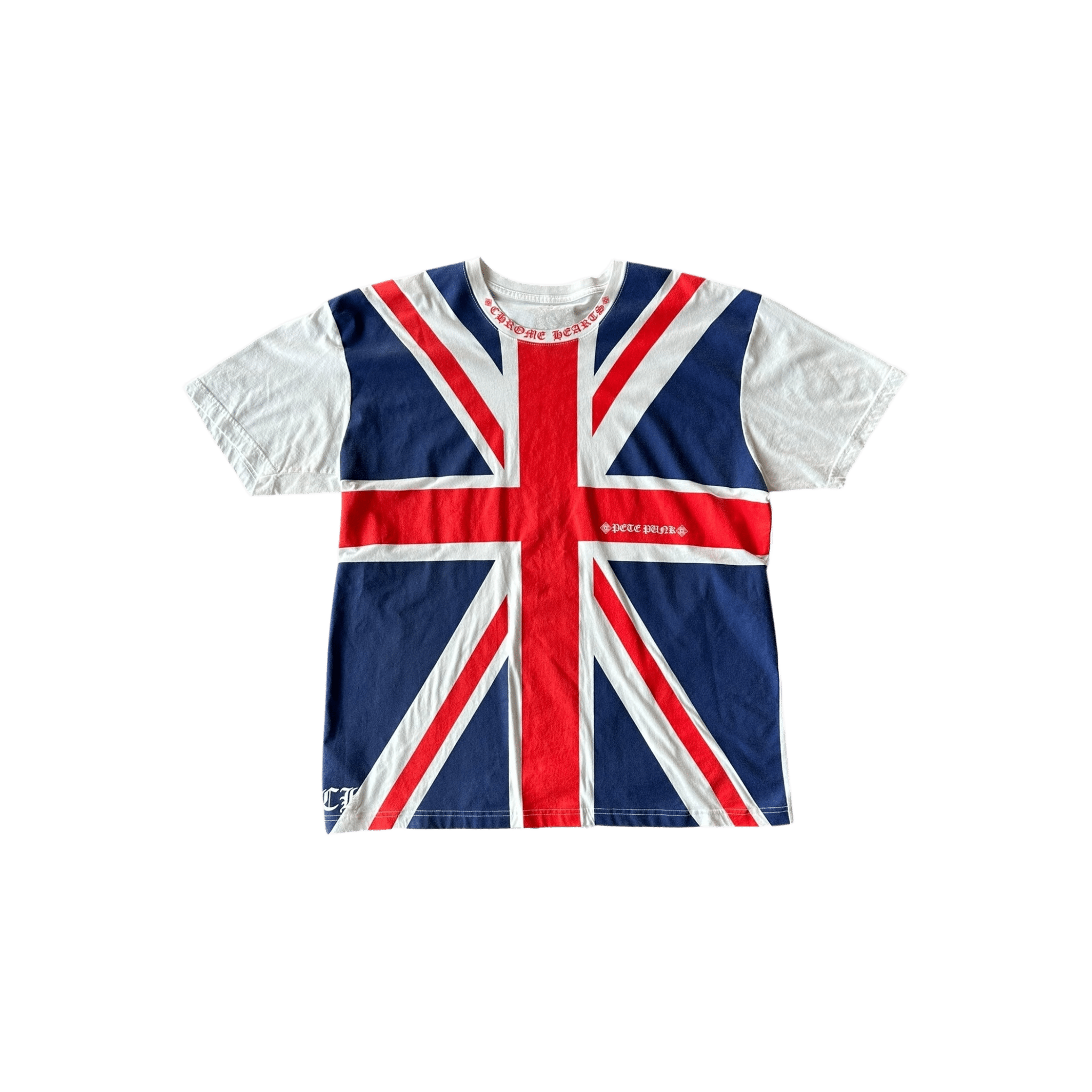Chrome Hearts White Union Jack T-Shirt - Morely TrendsChrome Hearts Type here:)