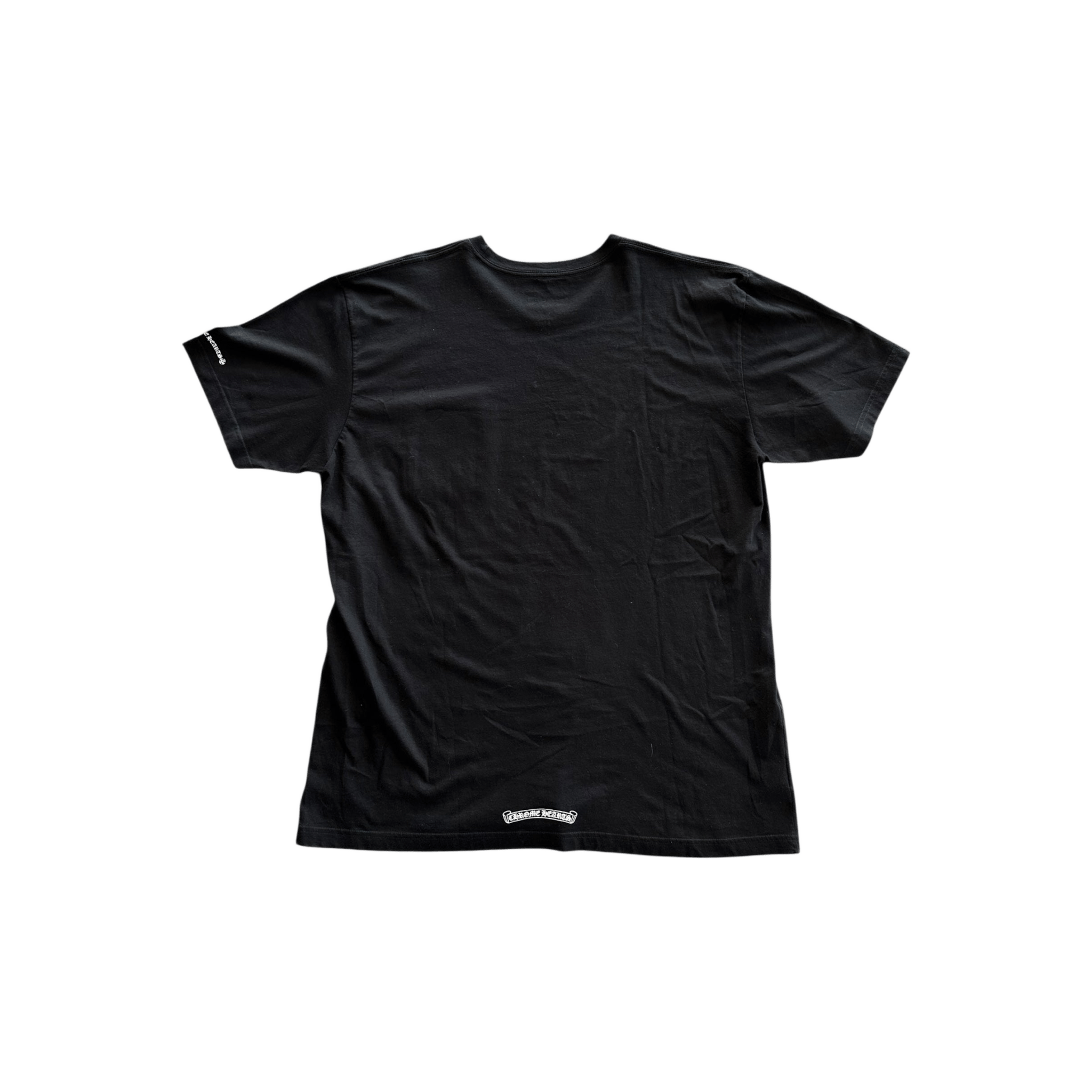 Chrome Hearts Black & White Neck Logo T-Shirt - Morely TrendsChrome Hearts Type here:)