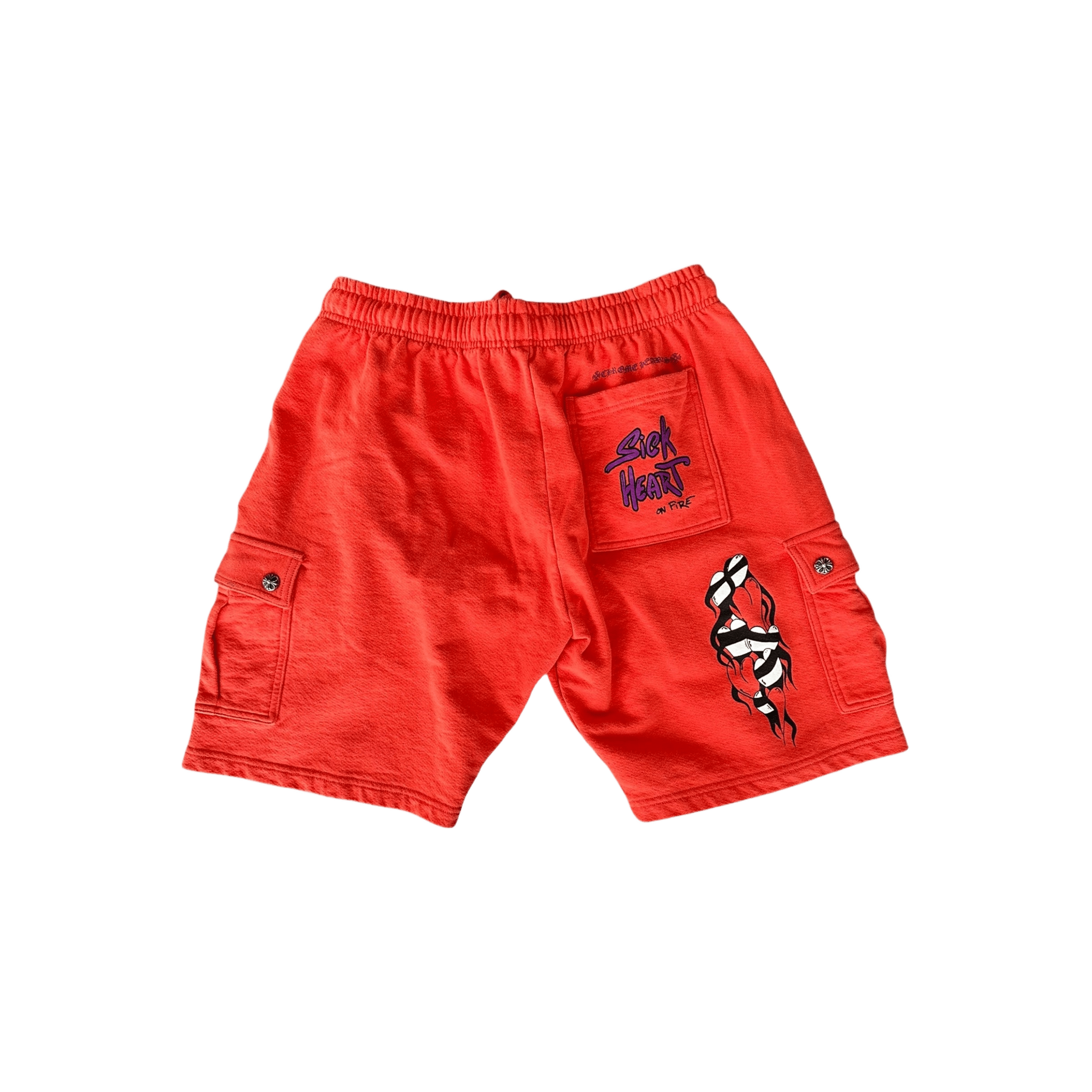 Chrome Hearts Matty Boy Red Spark Cargo Shorts - Morely TrendsChrome Hearts Type here:)