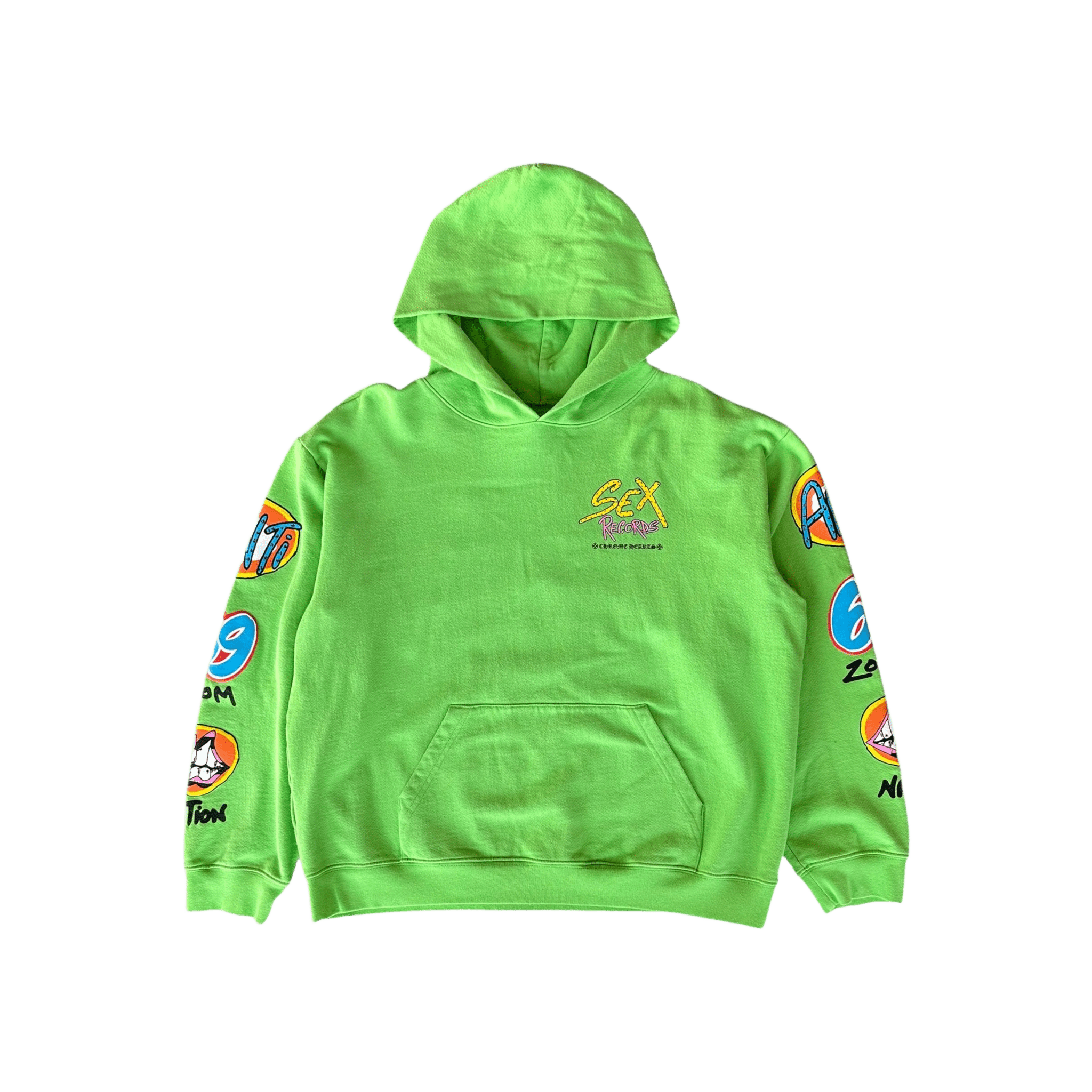 Chrome Hearts Green Sex Records Logo Hoodie - Morely TrendsChrome Hearts Type here:)