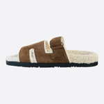 Hermes Brown Suede Chypre Shearling Sandals - Morely TrendsHermes Type here:)