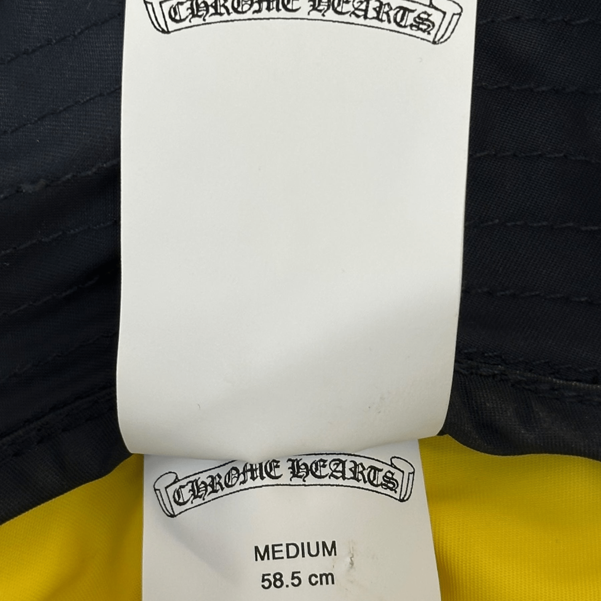 Chrome Hearts Navy & Yellow Cross Patch Nylon Bucket Hat - Morely TrendsChrome Hearts Type here:)