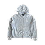 Amiri Light Blue Core Logo Shotgun Zip Up Hoodie - Morely TrendsAmiri Type here:)