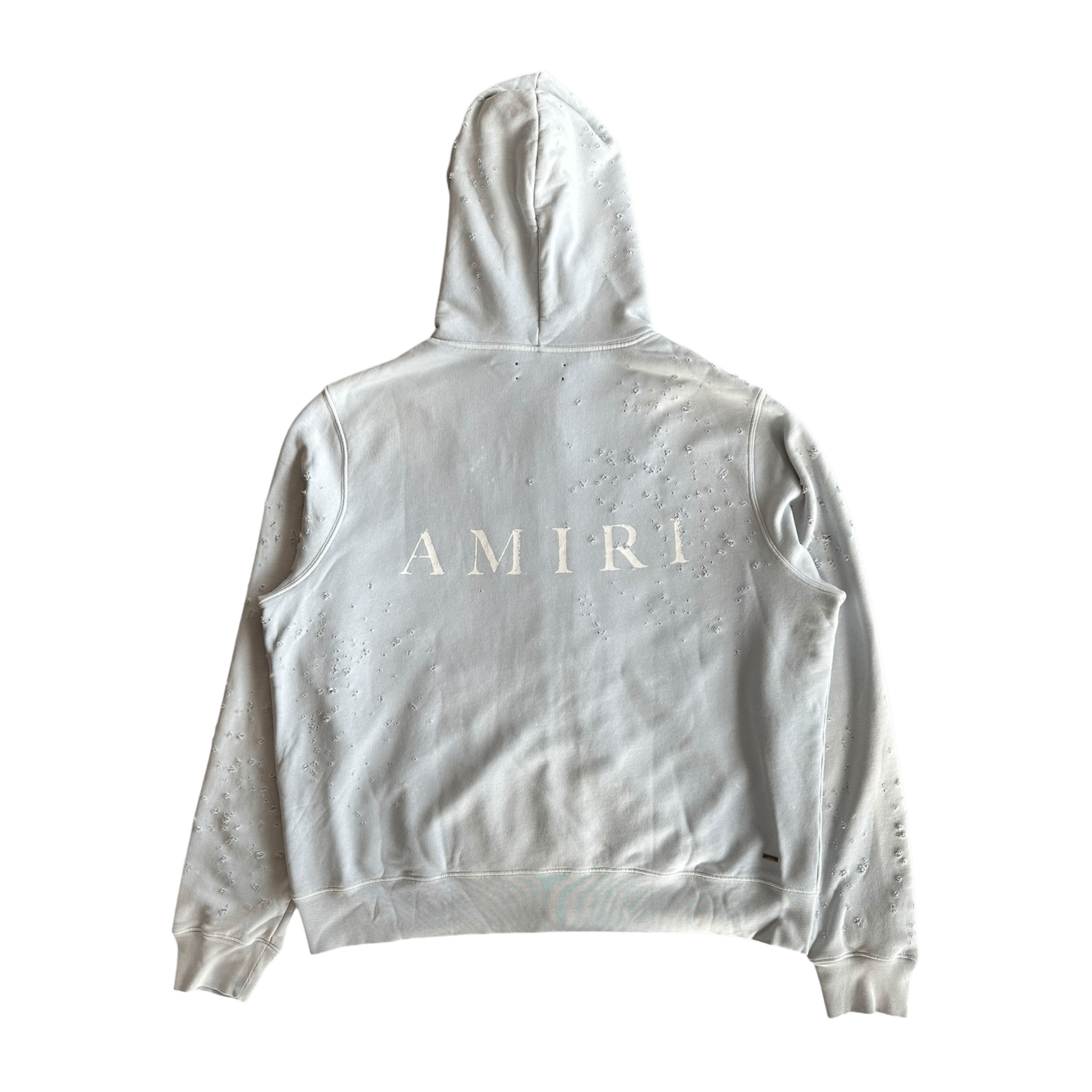 Amiri Light Blue Core Logo Shotgun Zip Up Hoodie - Morely TrendsAmiri Type here:)