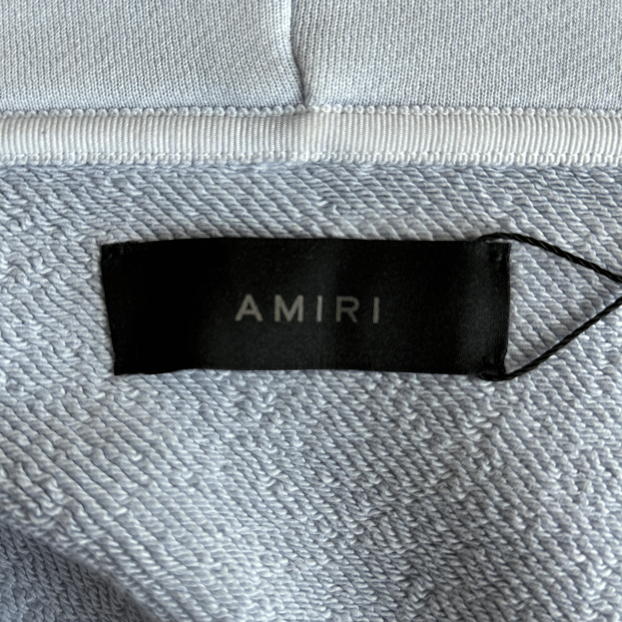 Amiri Light Blue Core Logo Shotgun Zip Up Hoodie - Morely TrendsAmiri Type here:)