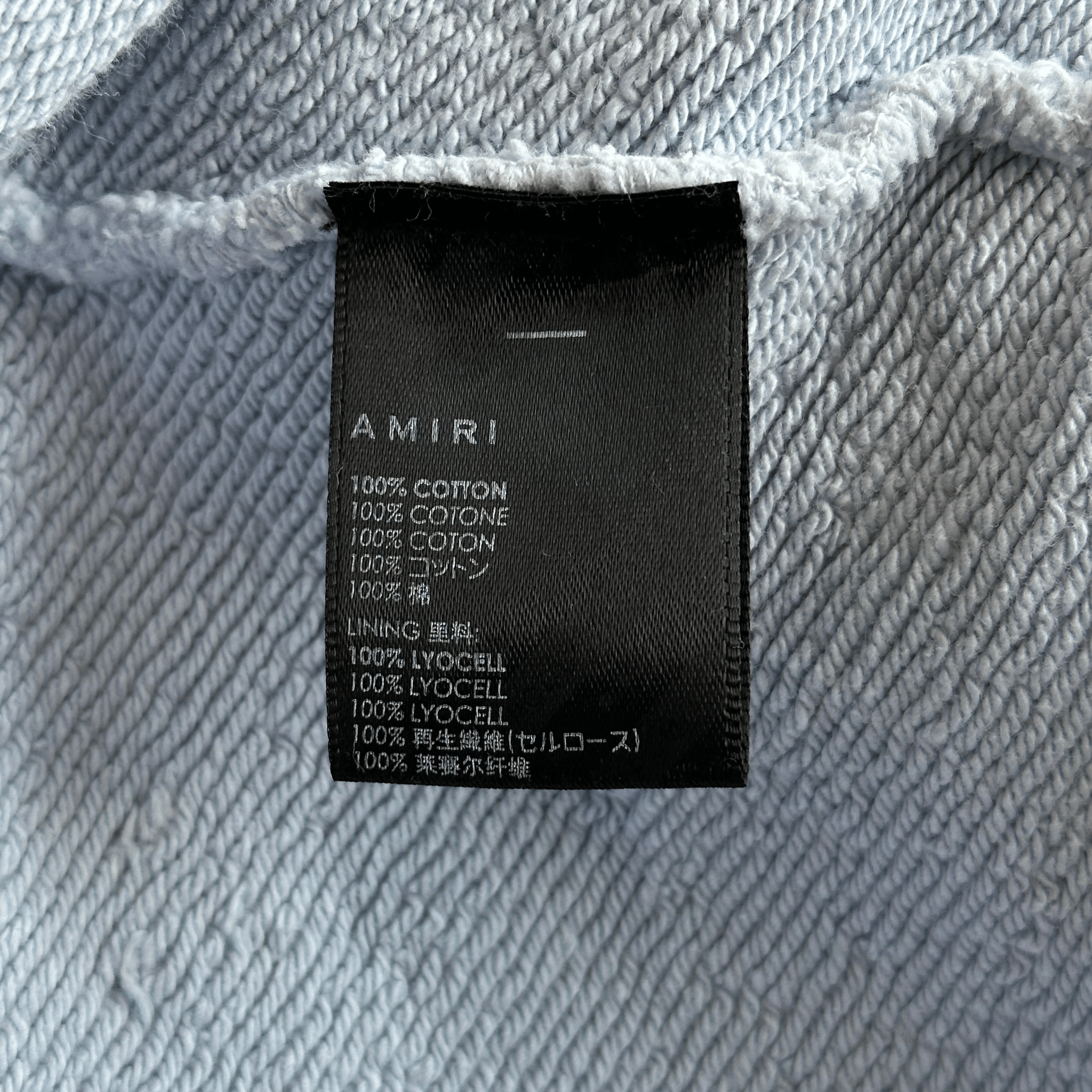 Amiri Light Blue Core Logo Shotgun Zip Up Hoodie - Morely TrendsAmiri Type here:)