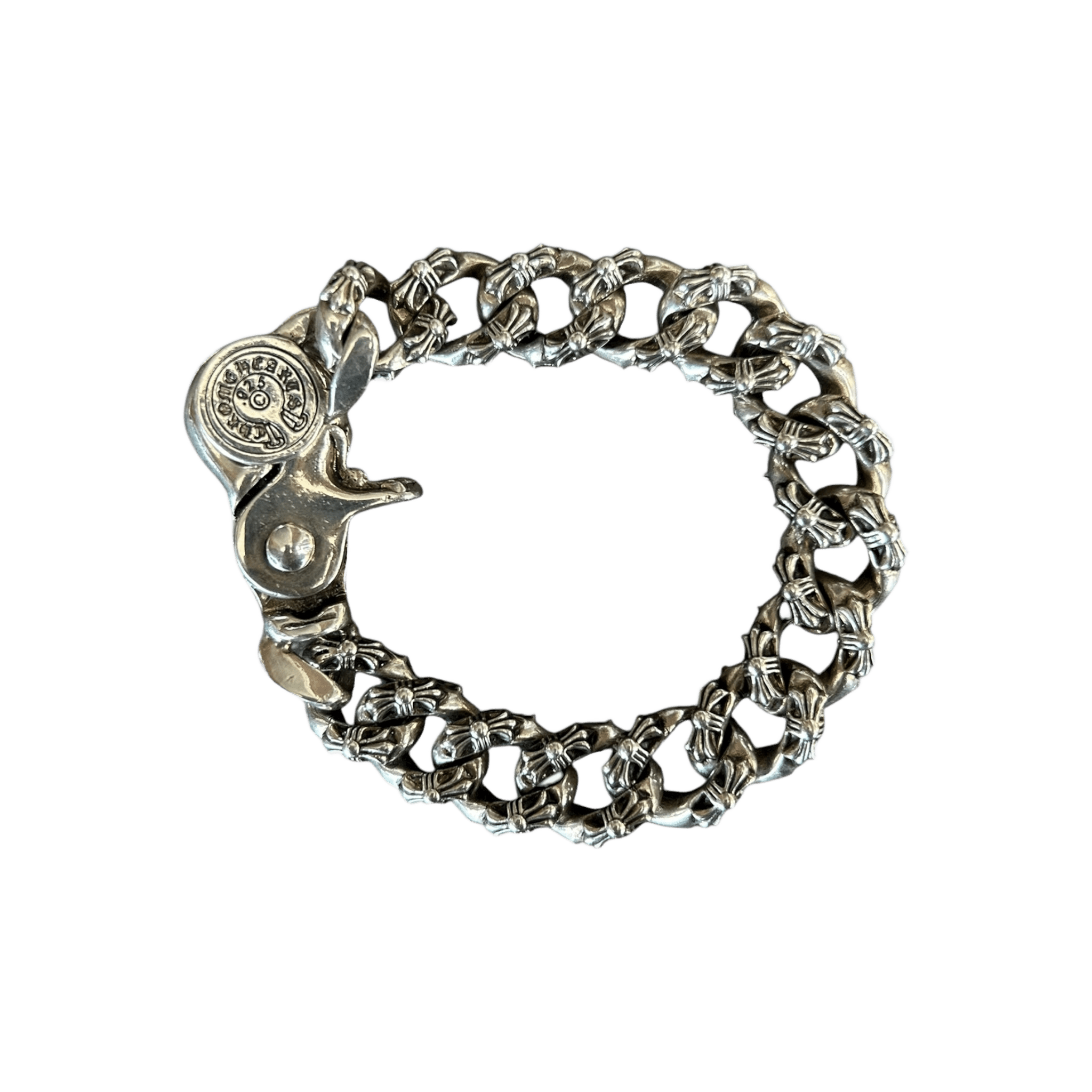 Chrome Hearts Silver Fancy Cuban Bracelet - Morely TrendsChrome Hearts Type here:)