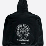 Chrome Hearts Black & White London Horseshoe Logo Hoodie - Morely TrendsChrome Hearts Type here:)