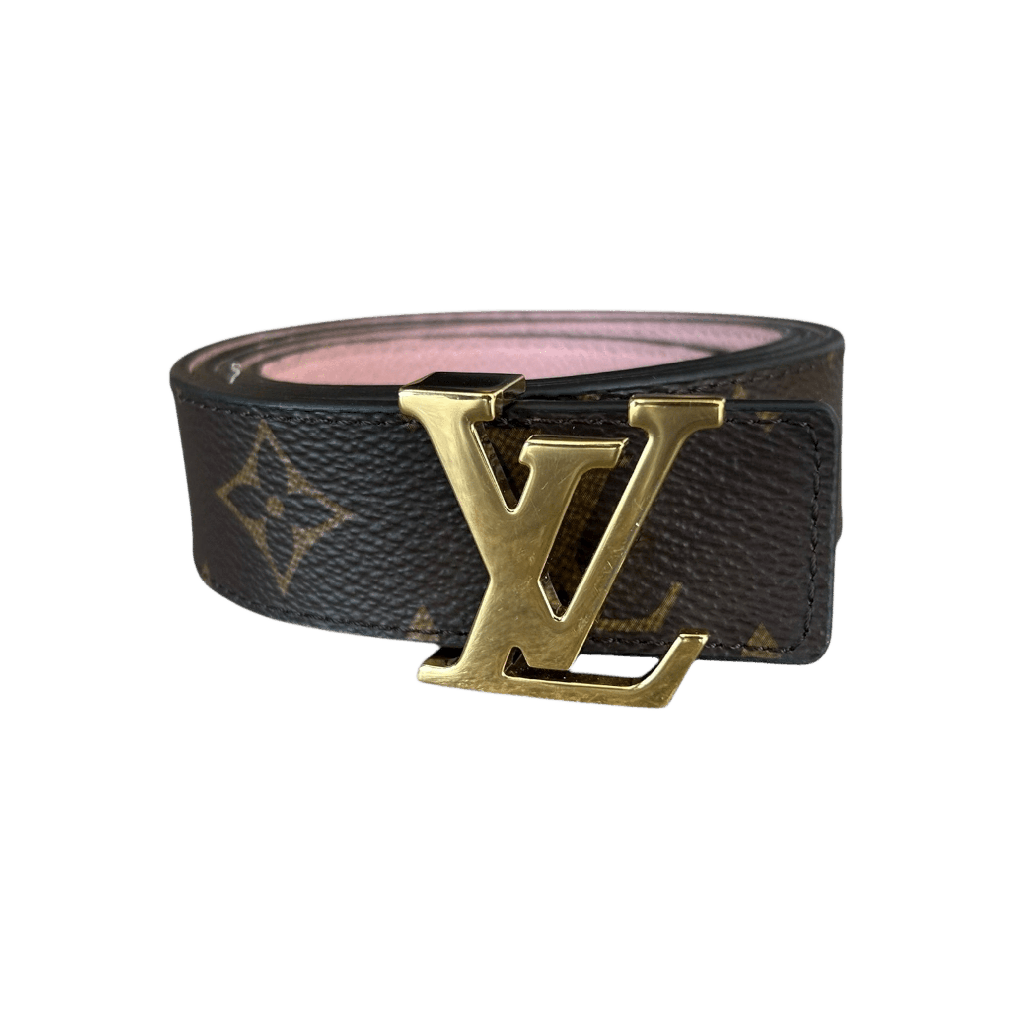 Louis Vuitton Brown & Pink Monogram Women's ReversiblBelt - Morely TrendsLouis Vuitton Type here:)