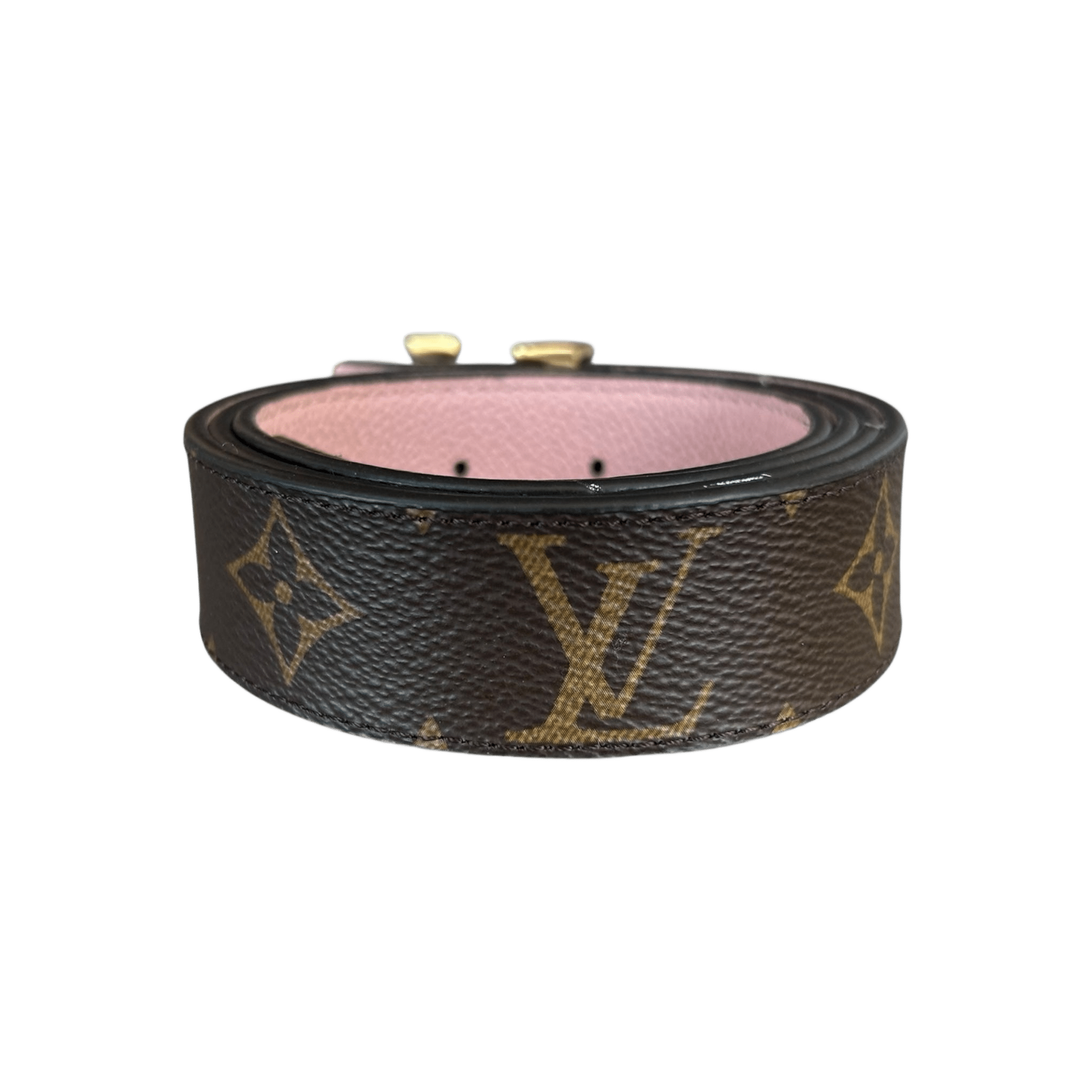 Louis Vuitton Brown & Pink Monogram Women's ReversiblBelt - Morely TrendsLouis Vuitton Type here:)