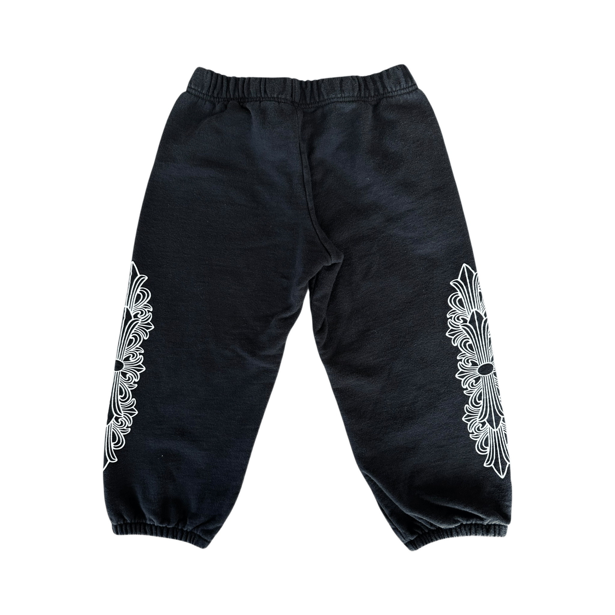 Chrome Hearts Black & White Horseshoe Logo Kids Sweatpants - Morely TrendsChrome Hearts Type here:)