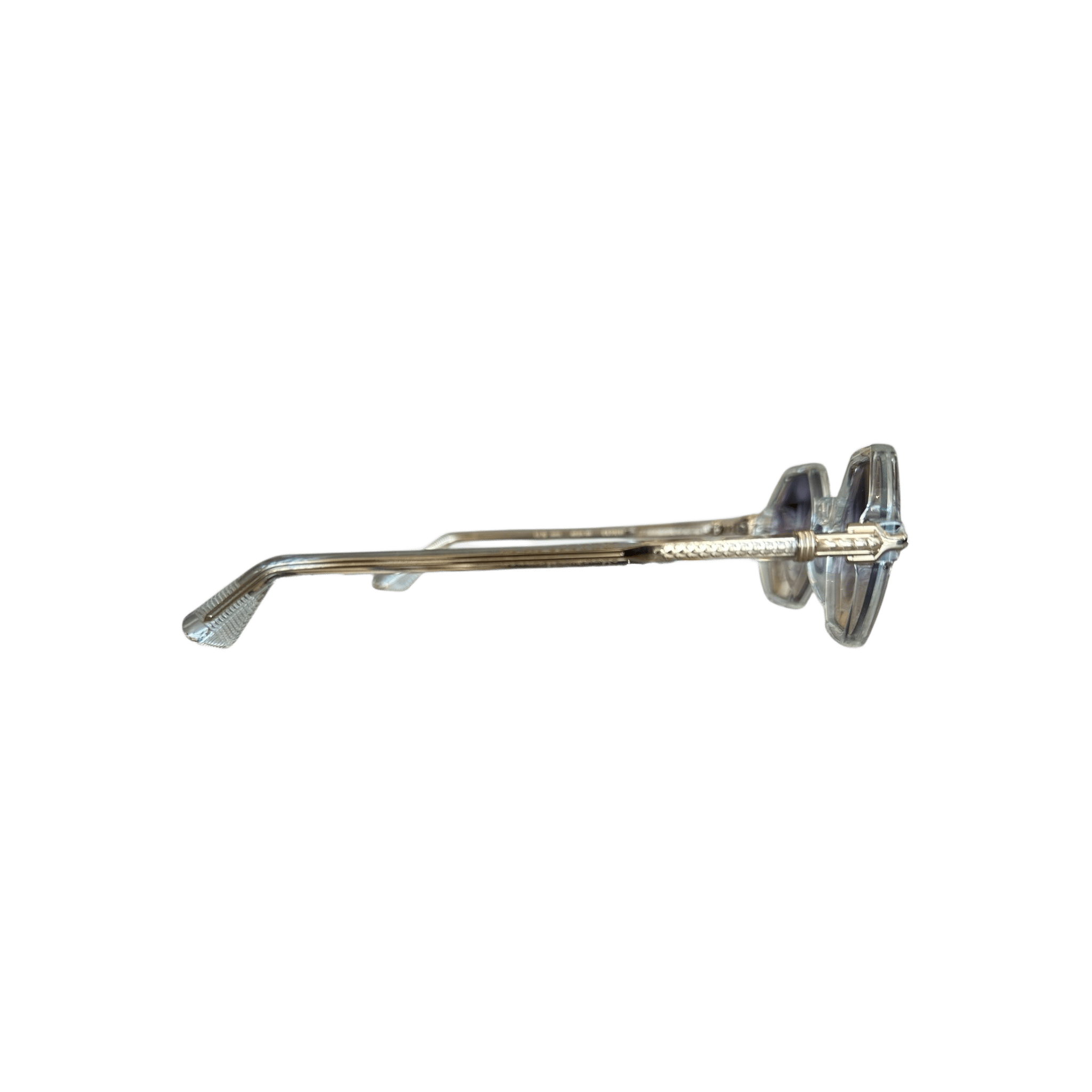 Chrome Hearts Clear & Silver Clitco Sunglasses - Morely TrendsChrome Hearts Type here:)