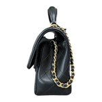 Chanel Black Lambskin Quilted Mini Top Handle Flap Bag - Morely TrendsChanel Type here:)