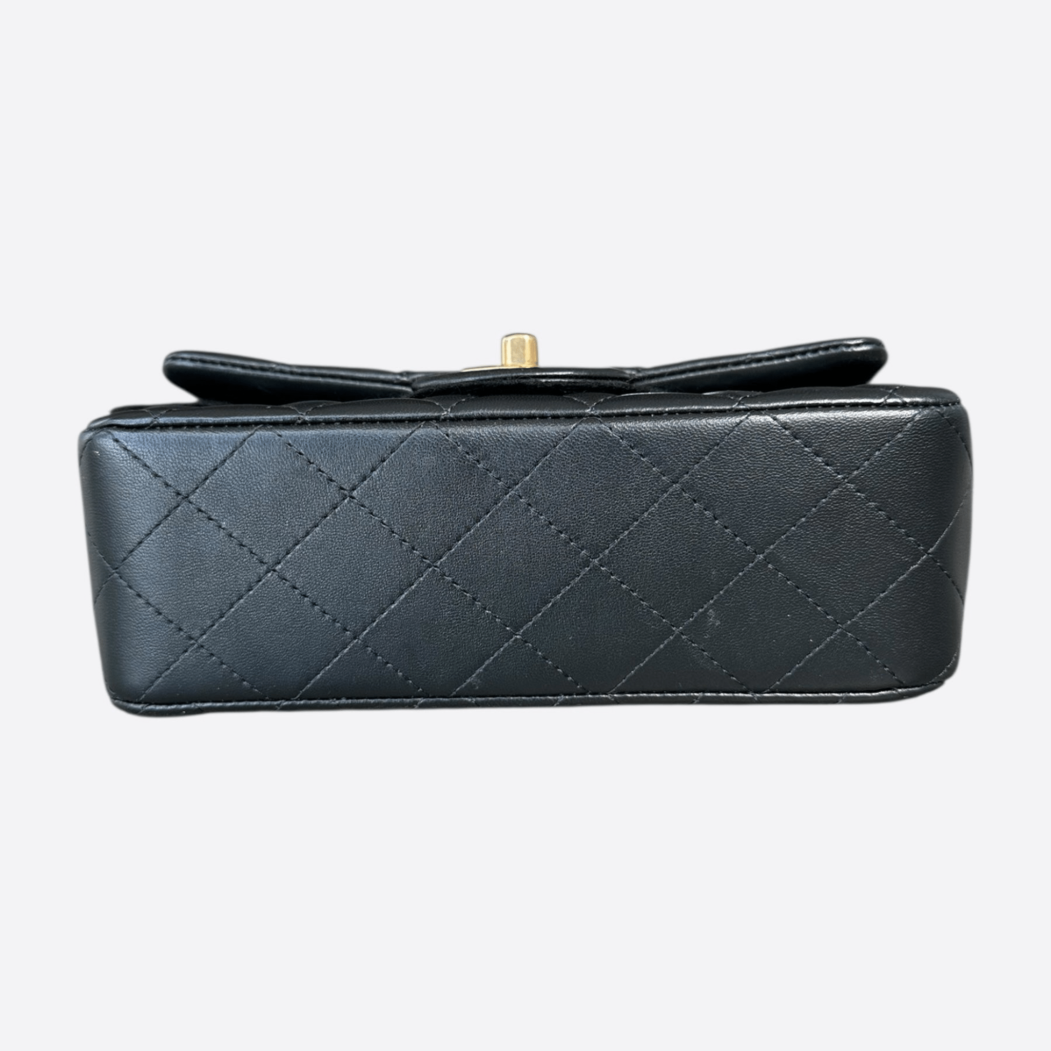 Chanel Black Lambskin Quilted Mini Top Handle Flap Bag - Morely TrendsChanel Type here:)
