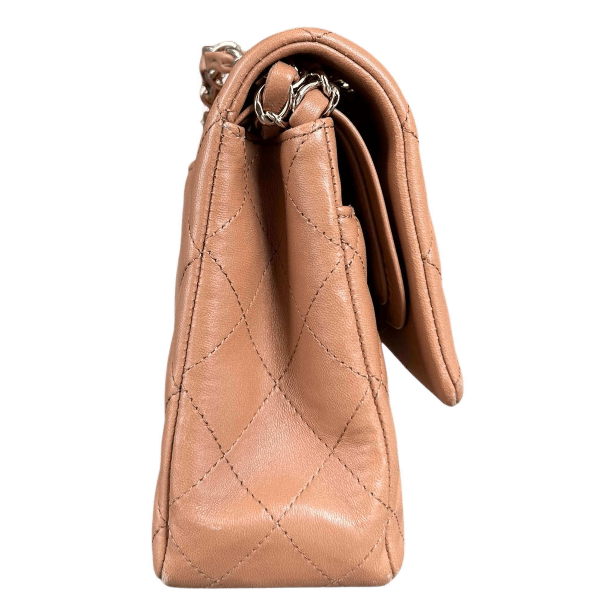 Chanel Beige Quilted Medium Flap Bag - Morely TrendsChanel Type here:)