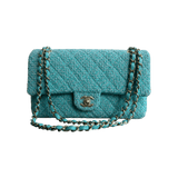 Chanel Turquoise Tweed Quilted Medium Flap Bag - Morely TrendsChanel Type here:)