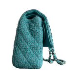 Chanel Turquoise Tweed Quilted Medium Flap Bag - Morely TrendsChanel Type here:)