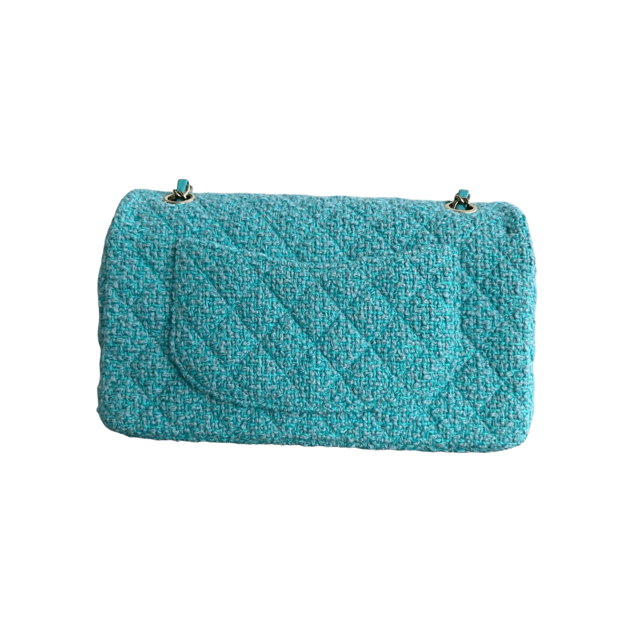 Chanel Turquoise Tweed Quilted Medium Flap Bag - Morely TrendsChanel Type here:)