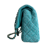 Chanel Turquoise Tweed Quilted Medium Flap Bag - Morely TrendsChanel Type here:)