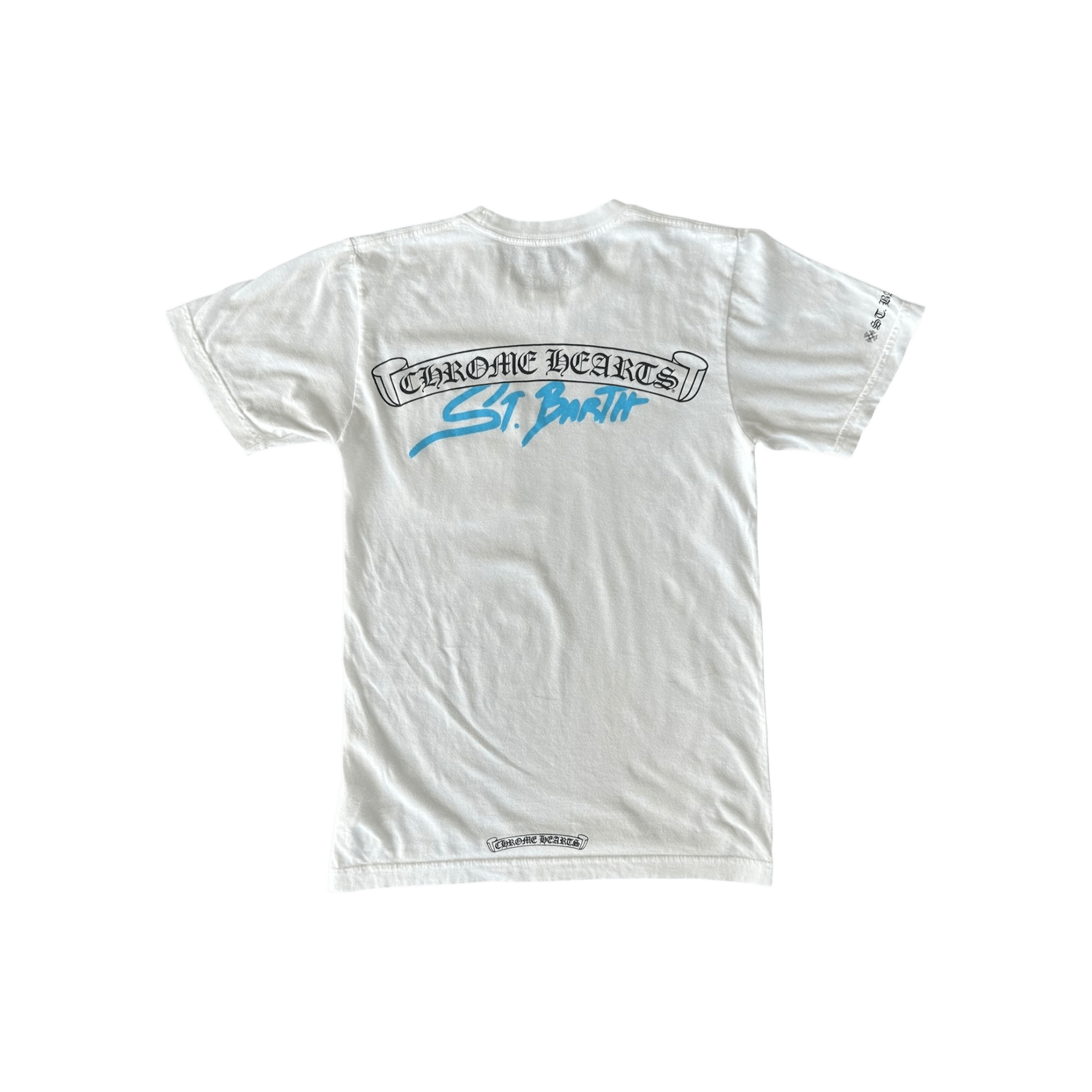 Chrome Hearts White St Barth Exclusive Script T-Shirt - Morely TrendsChrome Hearts Type here:)