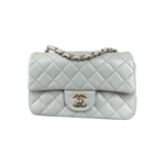 Chanel Grey Mini Rectangular Classic Flap Bag - Morely TrendsChanel Type here:)