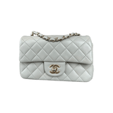 Chanel Grey Mini Rectangular Classic Flap Bag - Morely TrendsChanel Type here:)