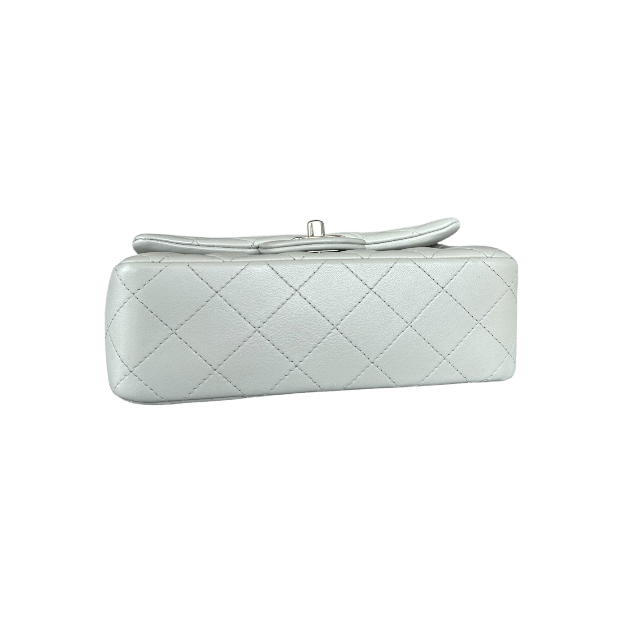 Chanel Grey Mini Rectangular Classic Flap Bag - Morely TrendsChanel Type here:)