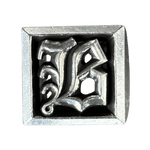 Chrome Hearts Silver B Letter Block Ring - Morely TrendsChrome Hearts Type here:)