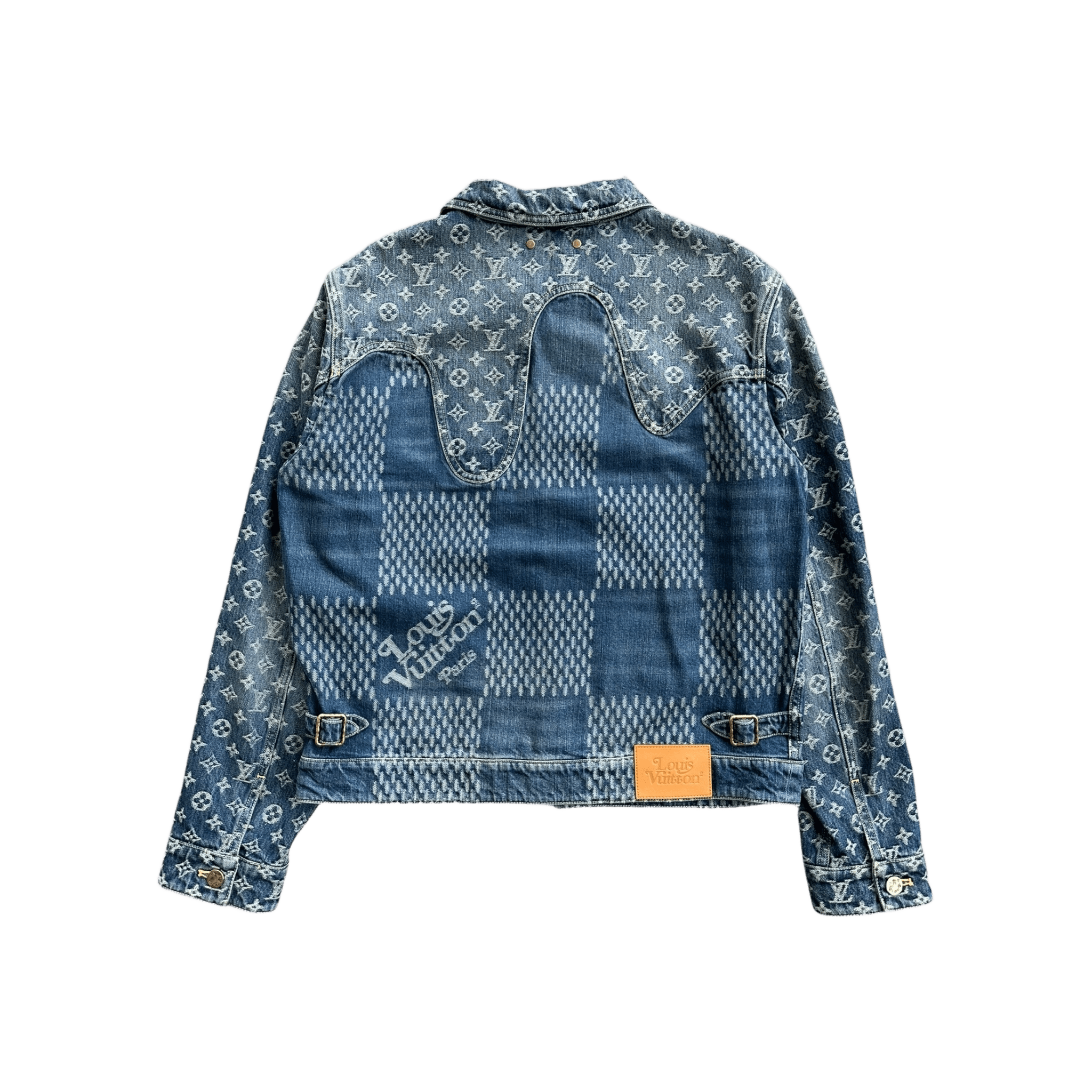 Louis Vuitton Nigo Blue Monogram Denim Jacket - Morely TrendsLouis Vuitton Type here:)