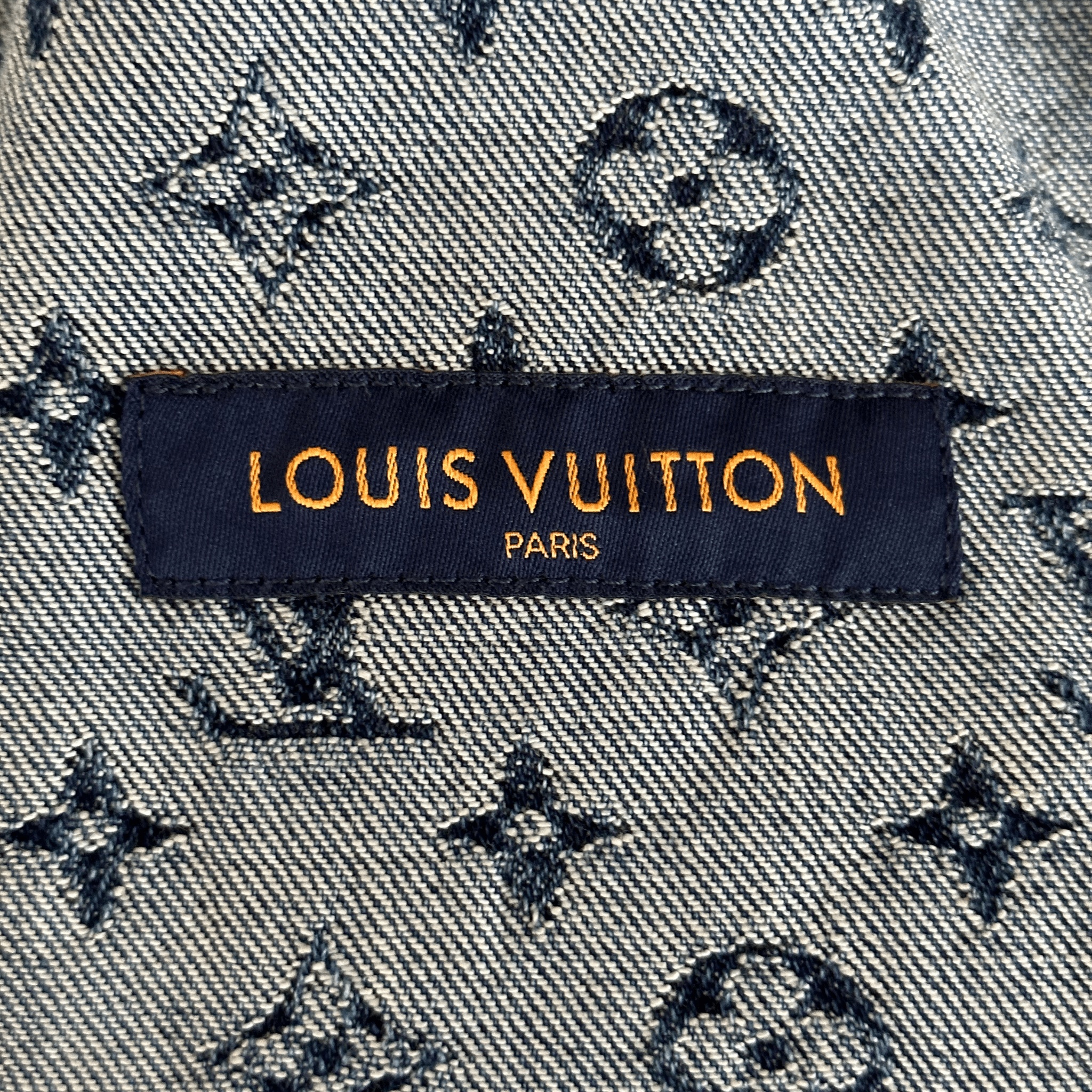 Louis Vuitton Nigo Blue Monogram Denim Jacket - Morely TrendsLouis Vuitton Type here:)