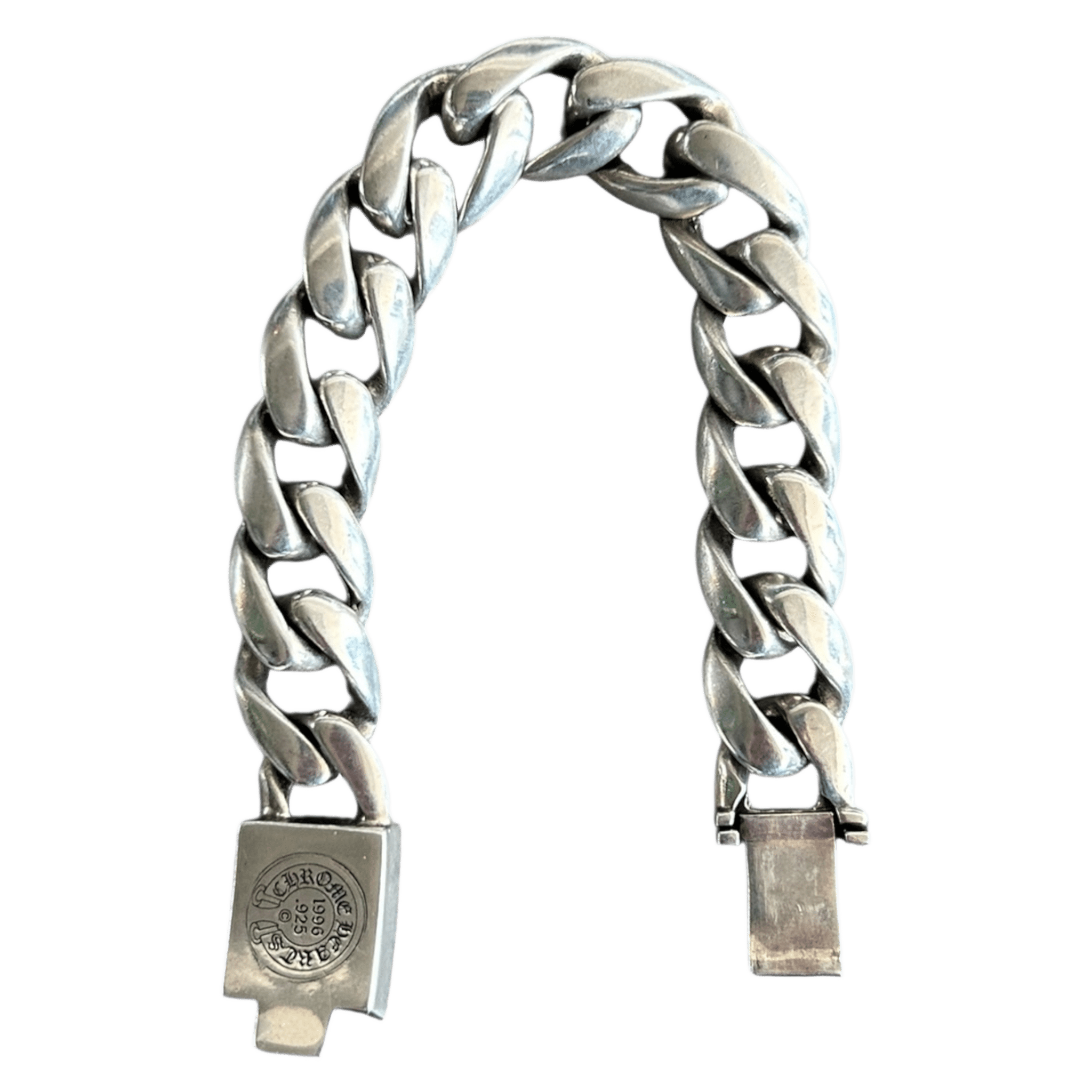 Chrome Hearts Silver & Diamond Cross Cuban Bracelet - Morely TrendsChrome Hearts Type here:)