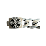 Chrome Hearts Silver & Diamond Cross Cuban Bracelet - Morely TrendsChrome Hearts Type here:)