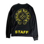Chrome Hearts Black & Yellow Staff Horseshoe Logo Longsleeve T-Shirt - Morely TrendsChrome Hearts Type here:)