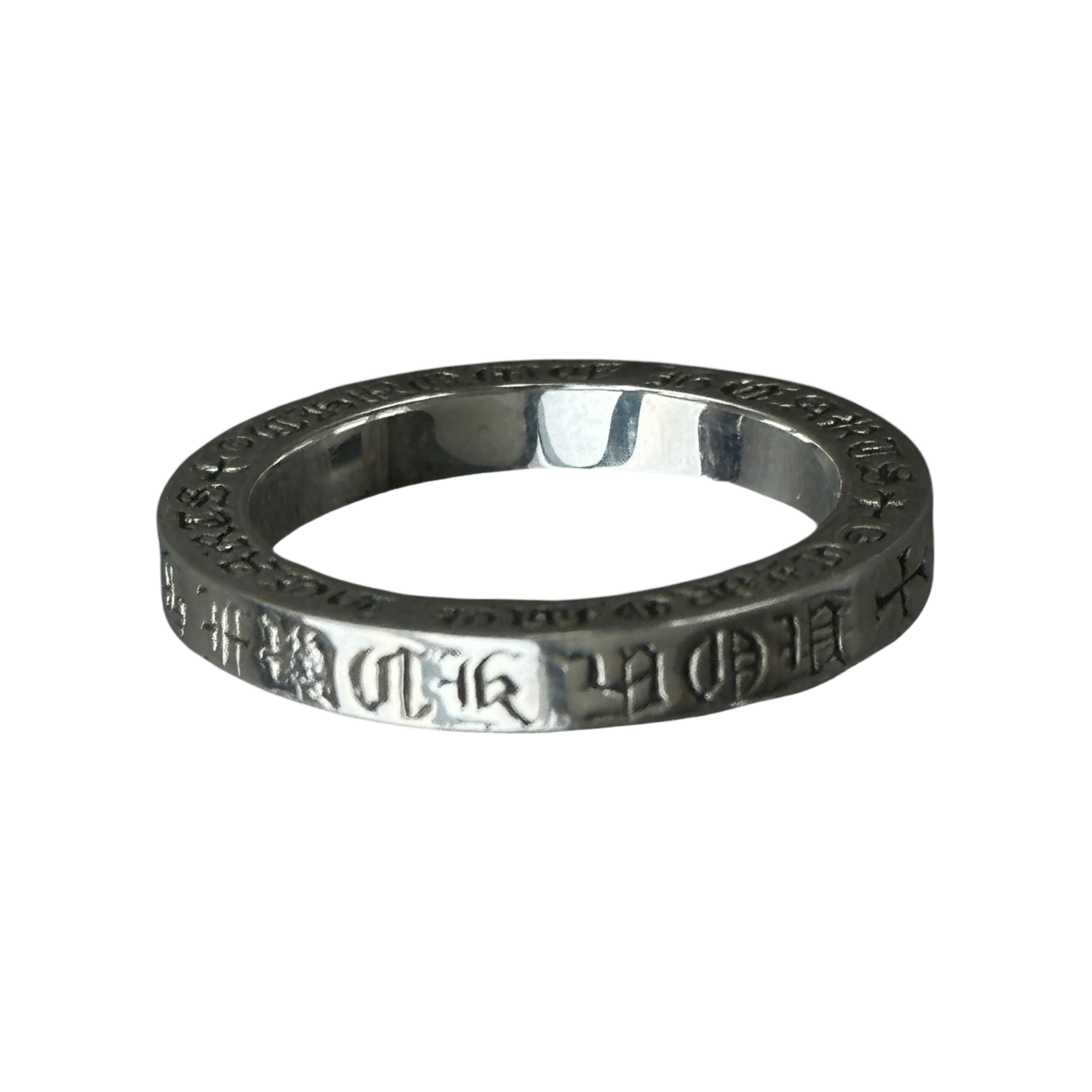 Chrome Hearts Silver & Diamond Thin Spacer Ring - Morely TrendsChrome Hearts Type here:)