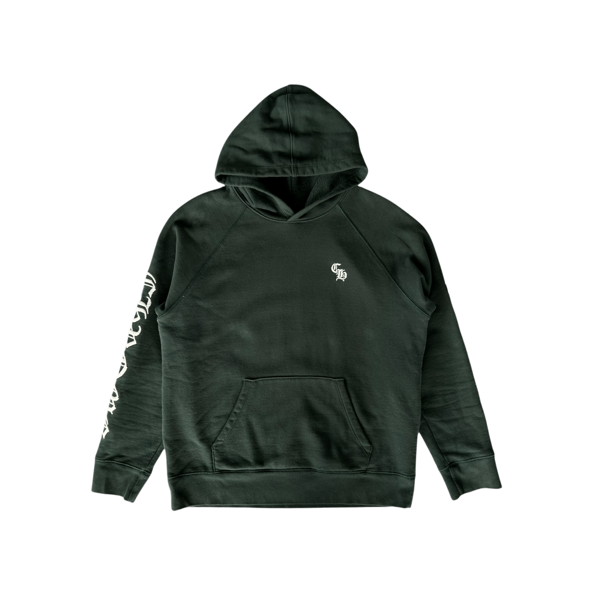 Chrome Hearts Green & White Embroidered Logo Hoodie - Morely TrendsChrome Hearts Type here:)