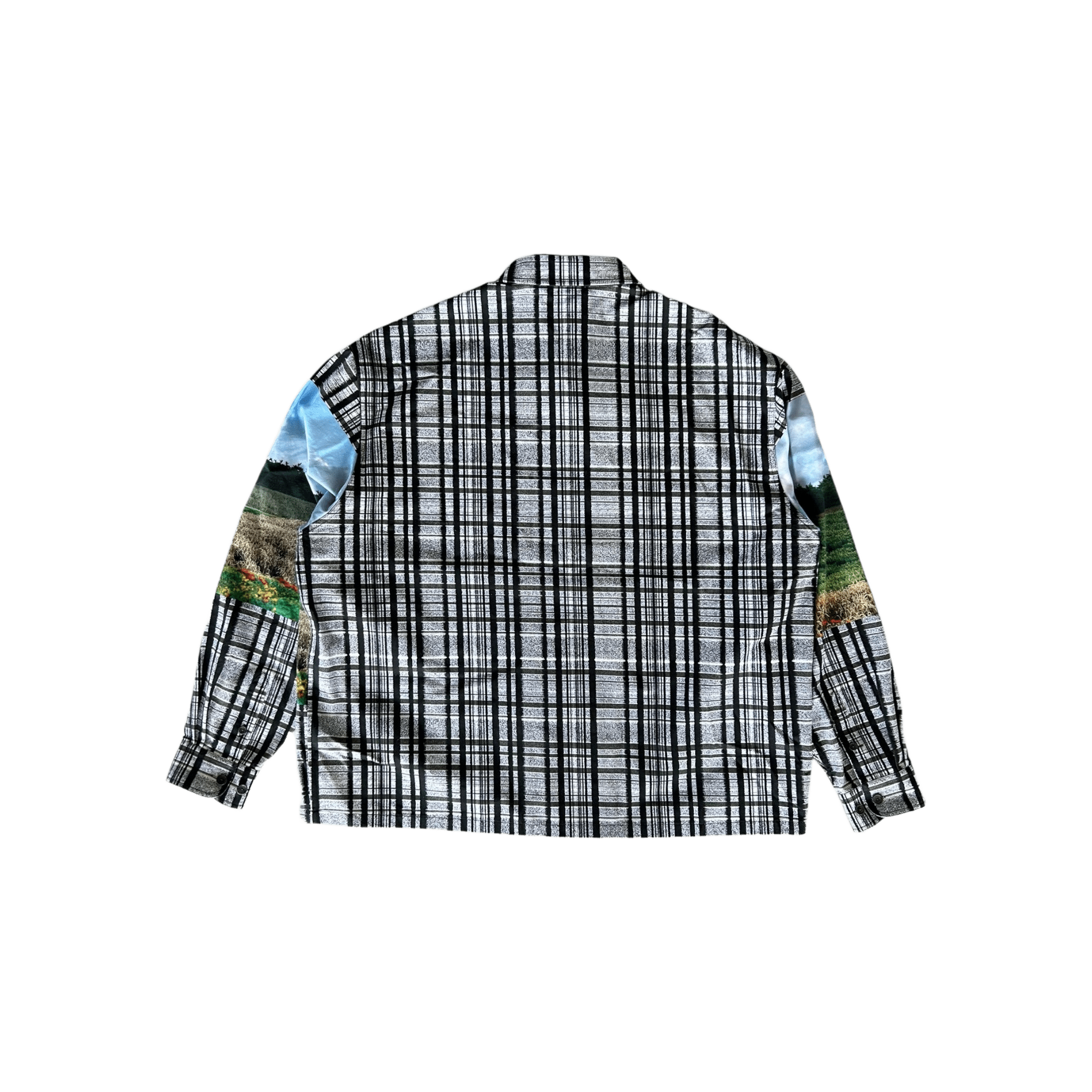 Louis Vuitton Grey & Black Plaid Blurry Vision of a Bright Future Button Up Shirt - Morely TrendsLouis Vuitton Type here:)