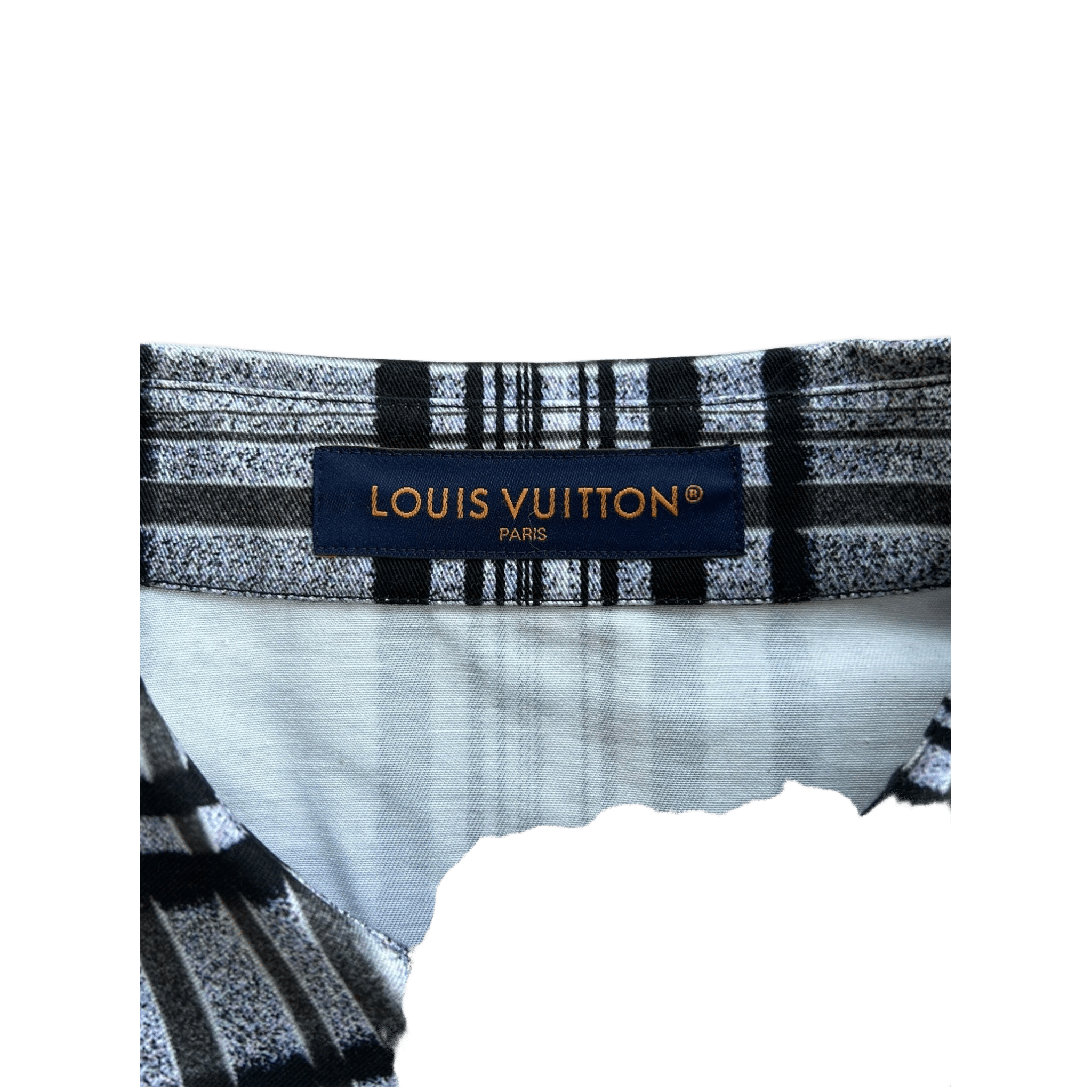 Louis Vuitton Grey & Black Plaid Blurry Vision of a Bright Future Button Up Shirt - Morely TrendsLouis Vuitton Type here:)