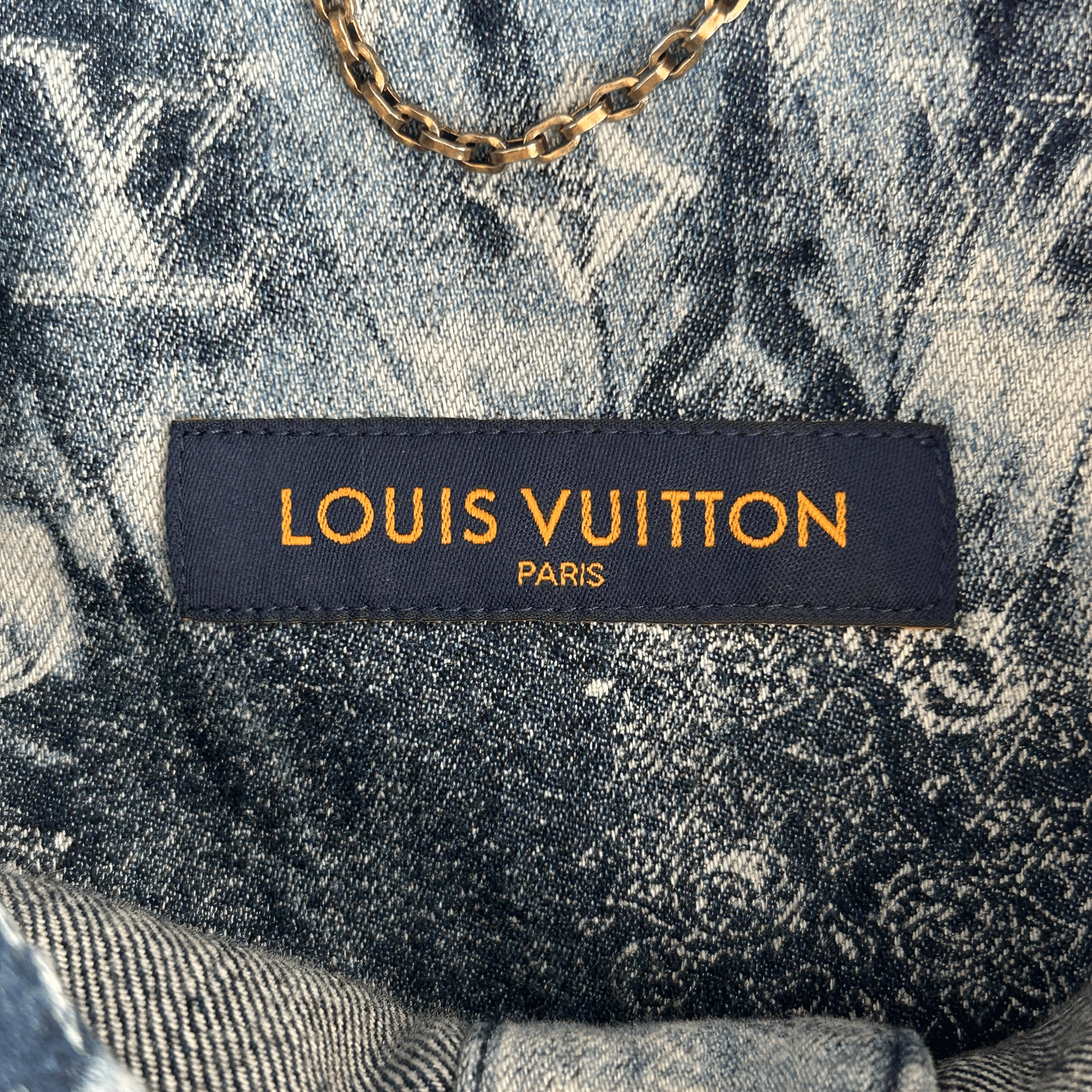 Louis Vuitton Blue Bleached Bandana Denim Button Up Shirt - Morely TrendsLouis Vuitton Type here:)