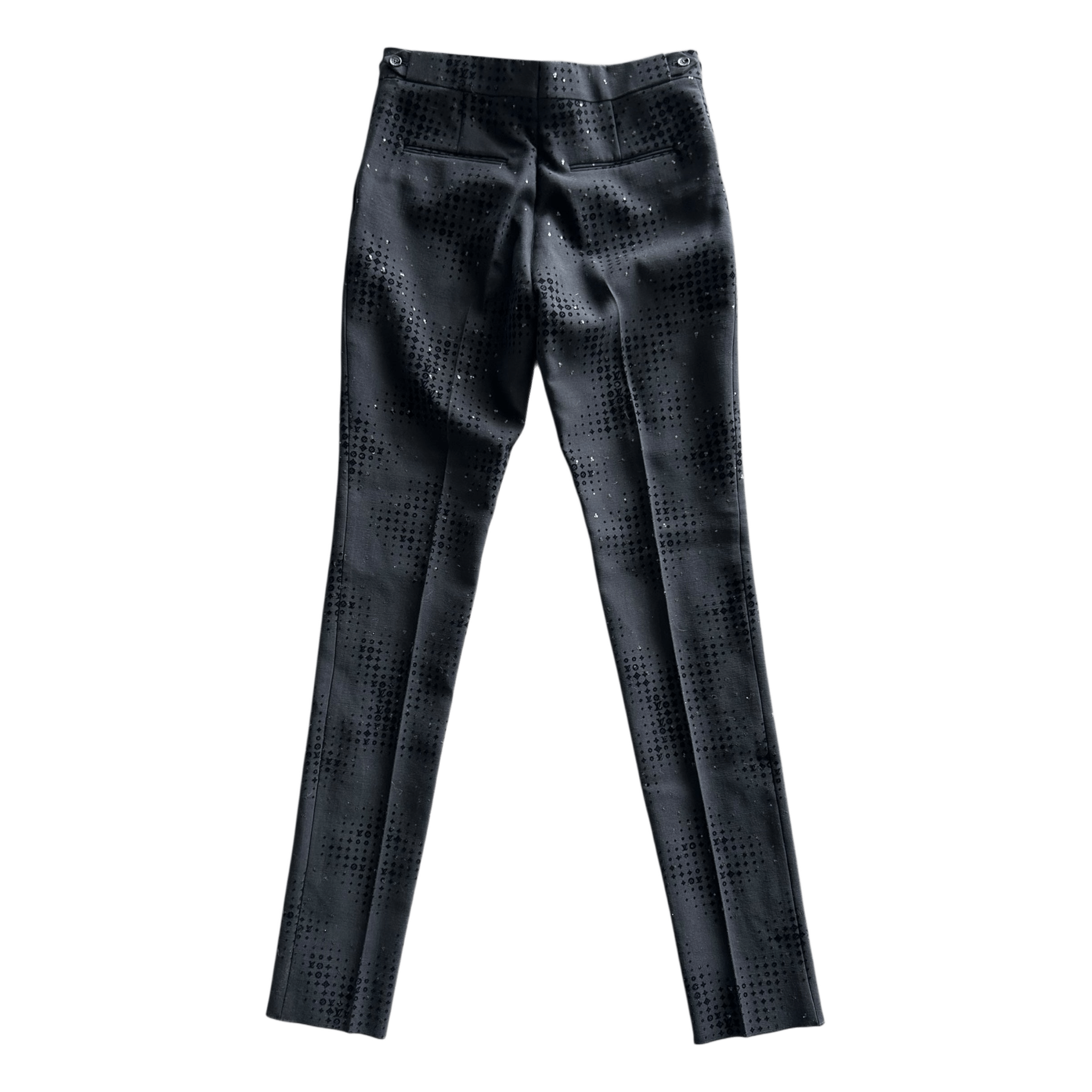 Louis Vuitton Black Crystal Monogram Trousers - Morely TrendsLouis Vuitton Type here:)