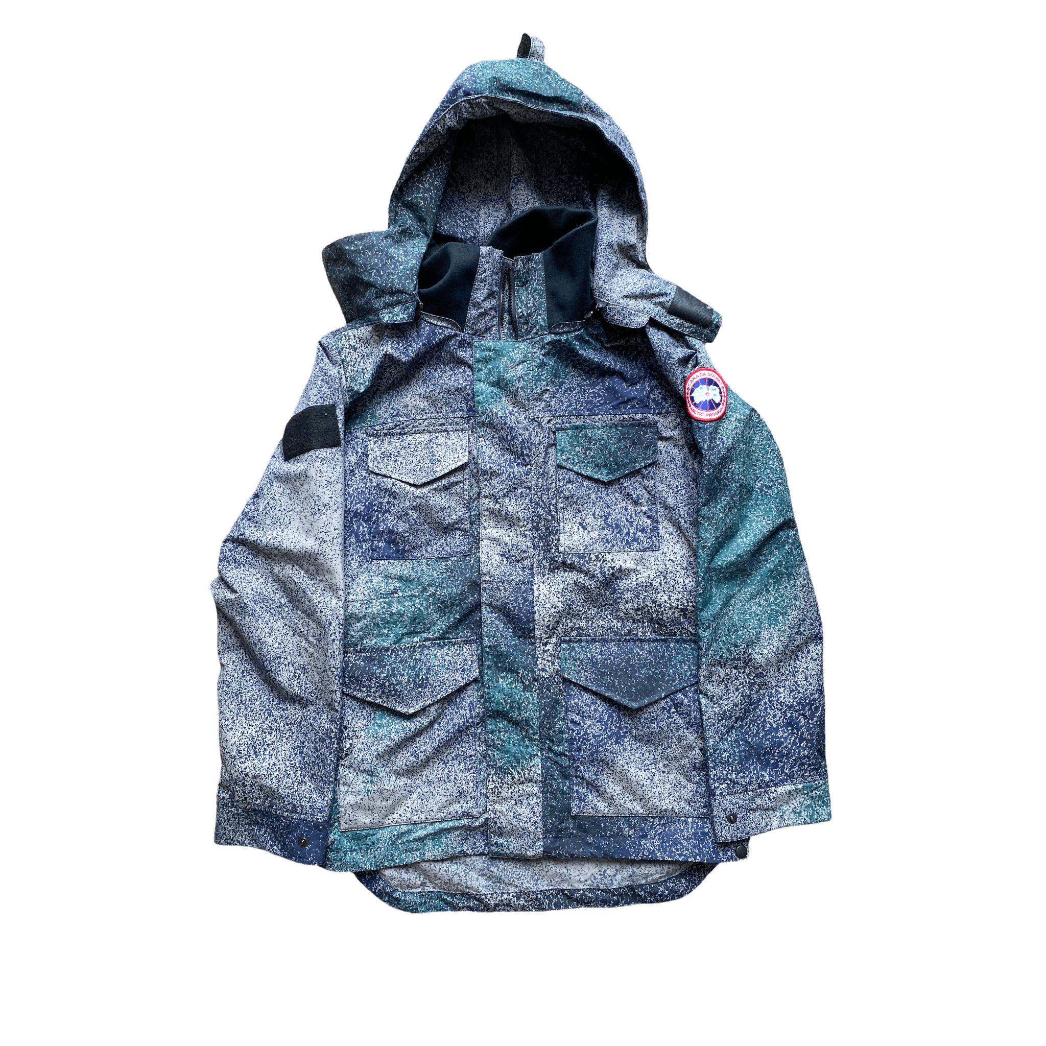 Canada Goose Navy Sandstorm Camo Voyager Men's Jacket - Morely TrendsCanada Goose Type here:)