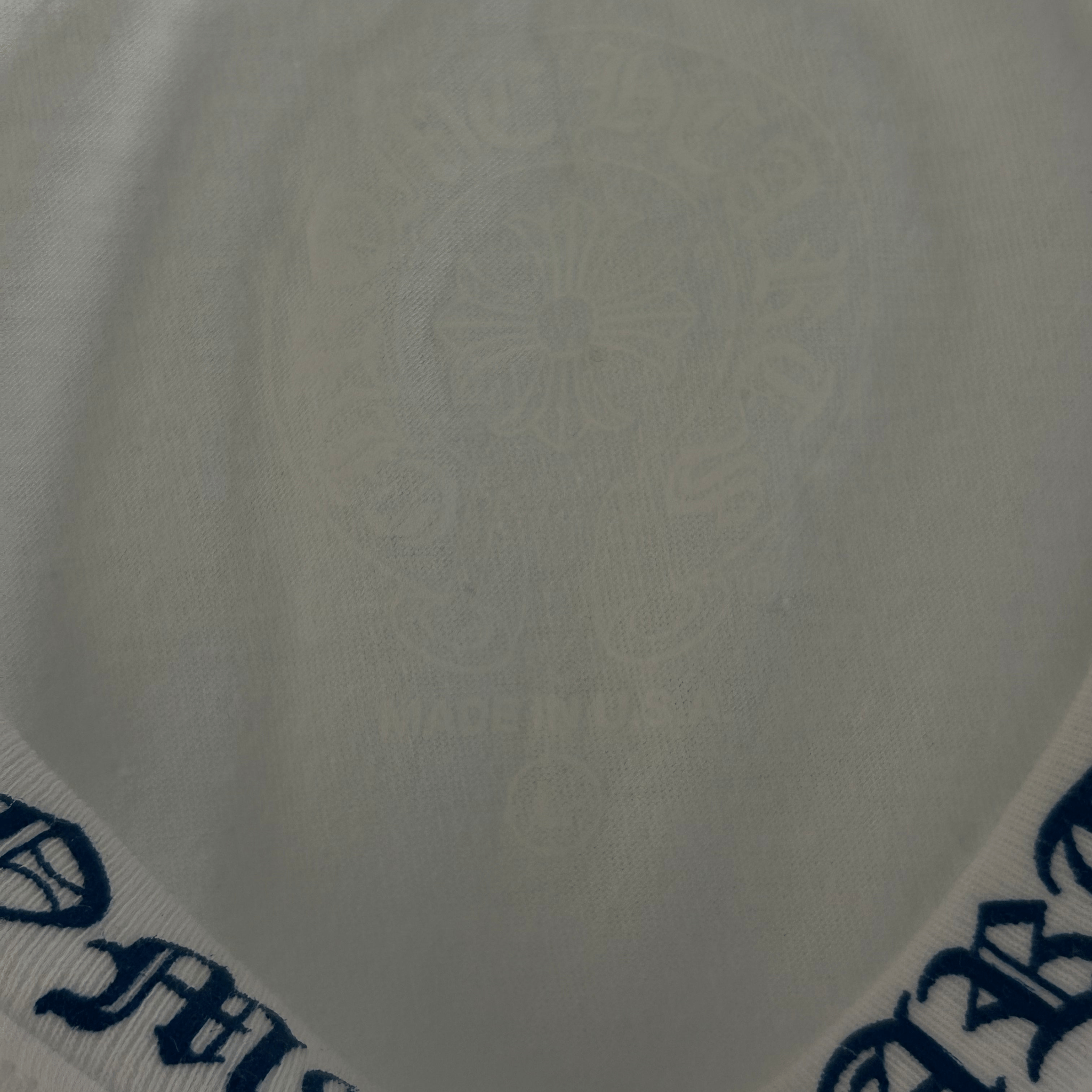 Chrome Hearts White & Blue Neck Logo T-Shirt - Morely TrendsChrome Hearts Type here:)