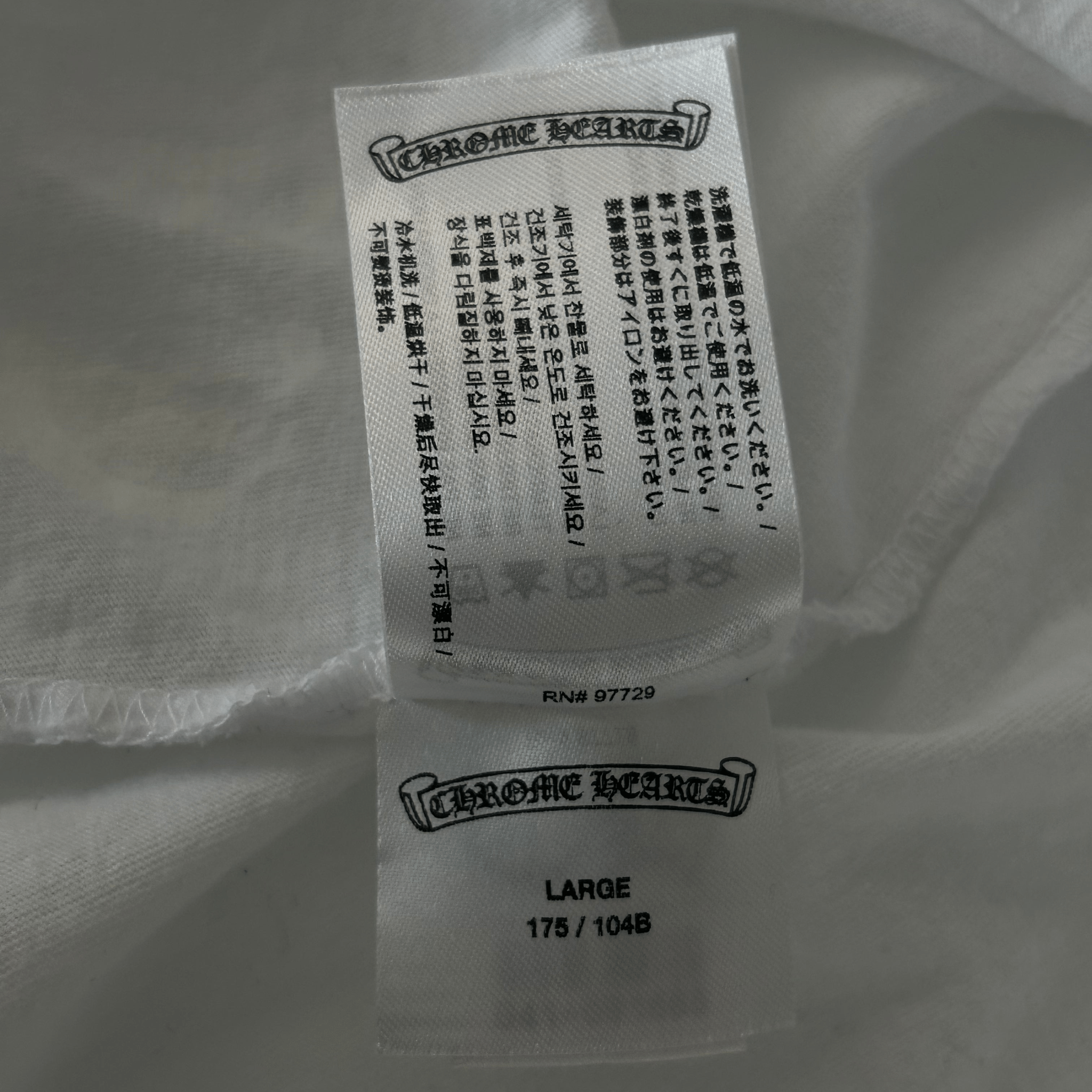 Chrome Hearts White & Blue Neck Logo T-Shirt - Morely TrendsChrome Hearts Type here:)