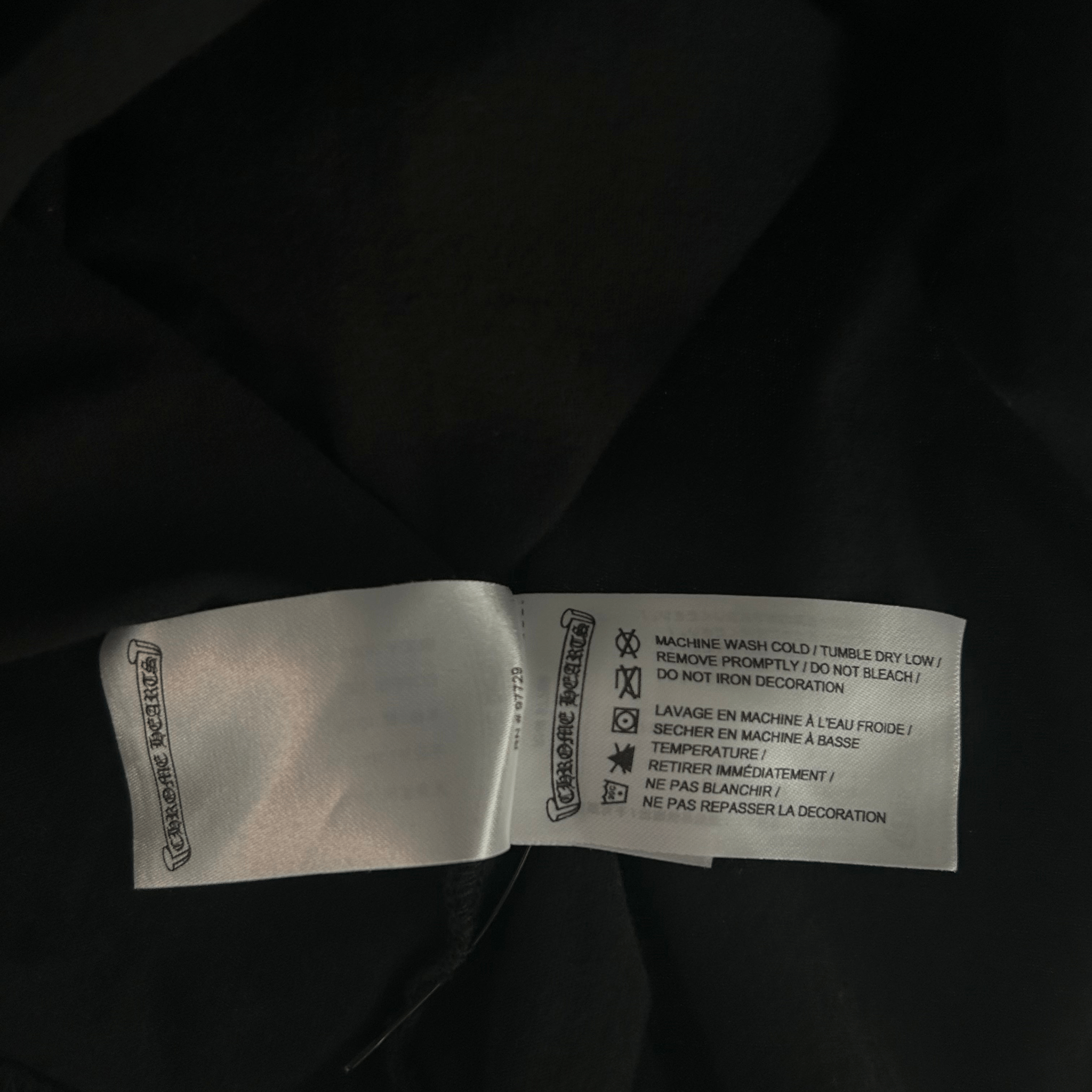 Chrome Hearts Black & White Neck Logo Longsleeve T-Shirt - Morely TrendsChrome Hearts Type here:)