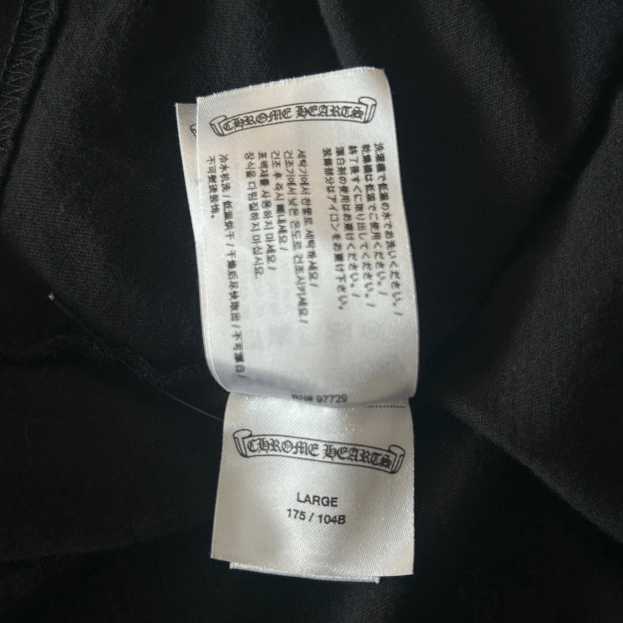 Chrome Hearts Black & White Neck Logo Longsleeve T-Shirt - Morely TrendsChrome Hearts Type here:)