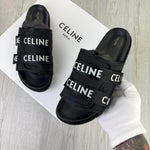 Celine Men’s Black Logo Sandals - Uk 11 - Morely TrendsCeline Type here:)
