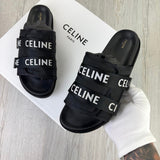 Celine Men’s Black Logo Sandals - Uk 11 - Morely TrendsCeline Type here:)