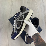 Dior B30 Men’s Navy CD Trainers - 44 (Uk 10)